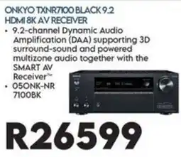 Sounds Great ONKYO TXNR7100 BLACK 9.2 HDMI 8K AV RECEIVER offer