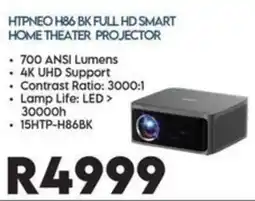 Sounds Great HTPNEO H86 BK FULL HD SMART HOME THEATER PROJECTOR offer