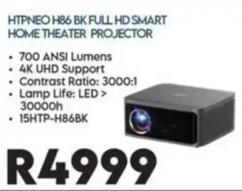 HTPNEO H86 BK FULL HD SMART HOME THEATER PROJECTOR