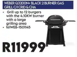 Sounds Great WEBER Q3200N+ BLACK 2 BURNER GAS GRILL offer
