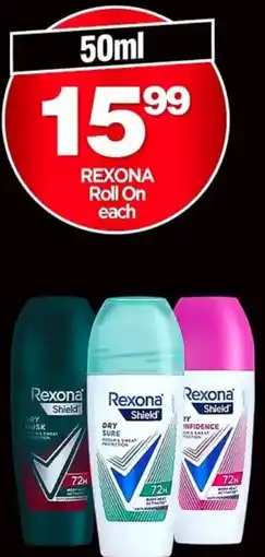 Choppies Rexona Roll On offer