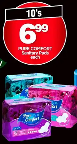 Choppies Pure Comfort Sanitary Pads offer