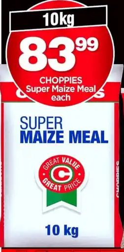 Choppies CHOPPIES Super Maize Meal offer