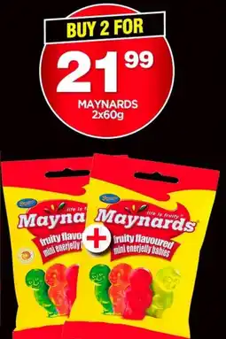 Choppies Maynards fruity flavoured mini enerjelly babies offer