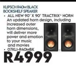Sounds Great KLIPSCH R40M BLACK BOOKSHELF SPEAKER offer