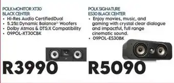 POLK MONITOR XT30 BLACK CENTER