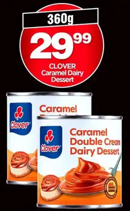Choppies Clover Caramel Double Cream Dairy Dessert offer