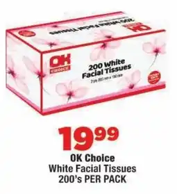 OK MiniMark OK Choice White Facial Tissues offer