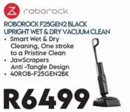 Sounds Great Roborock F25GEN2 Black Upright Wet & Dry Vacuum Clean offer