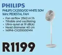 Sounds Great PHILIPS 16inc PEDESTAL FAN offer