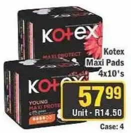 J&E Cash and Carry Kotex Maxi Pads offer