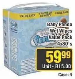 J&E Cash and Carry Baby Panda Wet Wipes offer