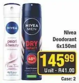 J&E Cash and Carry Nivea Deodorant offer