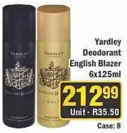 J&E Cash and Carry Yardley Deodorant English Blazer offer