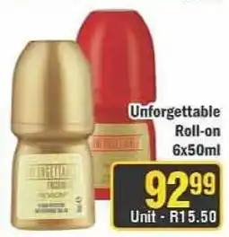 J&E Cash and Carry Unforgettable Roll-on offer