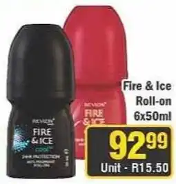 J&E Cash and Carry Revlon Fire & Ice Roll-on offer
