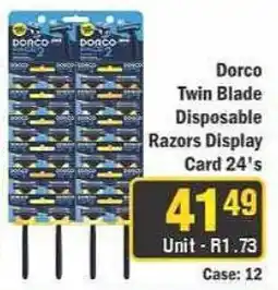 J&E Cash and Carry Dorco Twin Blade Disposable Razors offer