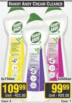 J&E Cash and Carry HANDY ANDY CREAM CLEANER offer