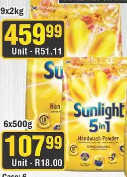 J&E Cash and Carry Sunlight 5in1 Handwash Powder offer