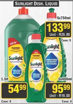 J&E Cash and Carry Sunlight Dish. Liquid offer