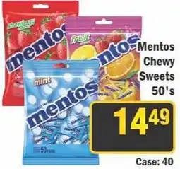 J&E Cash and Carry Mentos Chewy Sweets 50's offer