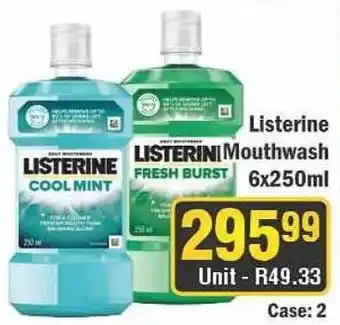 J&E Cash and Carry Listerine Mouthwash offer