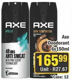 J&E Cash and Carry Axe Deodorant offer