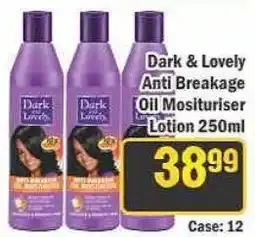J&E Cash and Carry Dark & Lovely Anti Breakage Oil Moisturiser Lotion offer