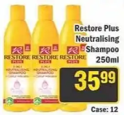 J&E Cash and Carry Restore Plus Neutralising Shampoo offer