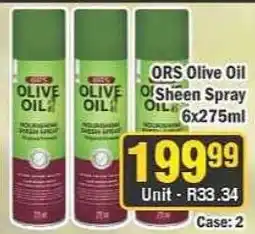 J&E Cash and Carry ORS Olive Oil Sheen Spray offer