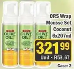 J&E Cash and Carry ORS Wrap Mousse Set Coconut offer