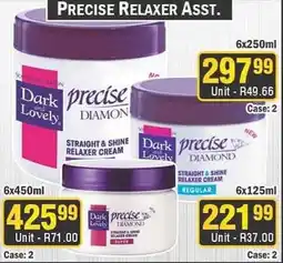 J&E Cash and Carry Dark and Lovely precise DIAMOND STRAIGHT & SHINE RELAXER CREAM offer