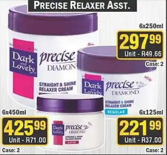 J&E Cash and Carry Dark and Lovely precise DIAMOND STRAIGHT & SHINE RELAXER CREAM offer
