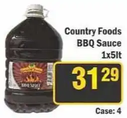 J&E Cash and Carry Country Foods BBQ Sauce offer