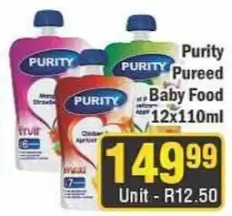J&E Cash and Carry Purity Pureed Baby Food offer