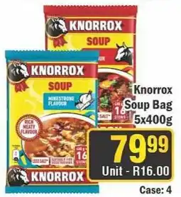 J&E Cash and Carry Knorrox Soup Bag offer