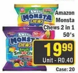J&E Cash and Carry Amazon Monsta Chews 2 in 1 offer