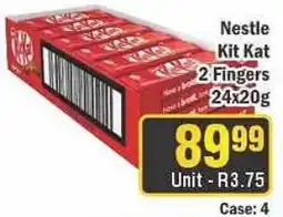 J&E Cash and Carry Nestle Kit Kat 2 Fingers offer