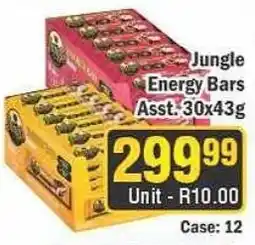 J&E Cash and Carry Jungle Energy Bars Assorted offer