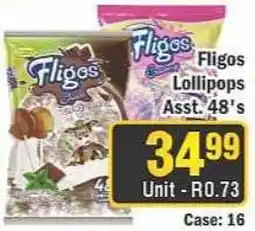 J&E Cash and Carry Fligos Lollipops Assorted offer