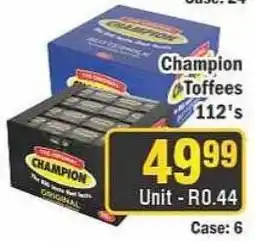 J&E Cash and Carry Champion Toffees offer
