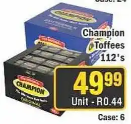 J&E Cash and Carry Champion Toffees offer