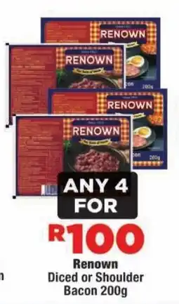 OK MiniMark Renown Diced or Shoulder Bacon offer