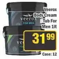 J&E Cash and Carry Veerrox Body Cream Tub For Men offer