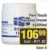 J&E Cash and Carry Pure Touch Aqueous Cream offer