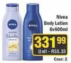 J&E Cash and Carry Nivea Body Lotion offer