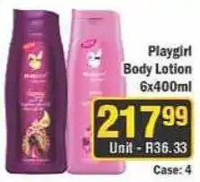 J&E Cash and Carry Playgirl Body Lotion offer