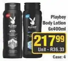 J&E Cash and Carry Playboy Body Lotion offer