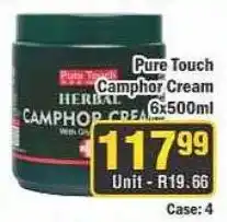J&E Cash and Carry Pure Touch Herbal Camphor Cream offer