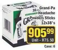 J&E Cash and Carry Grand-Pa Headache Powders Sticks offer